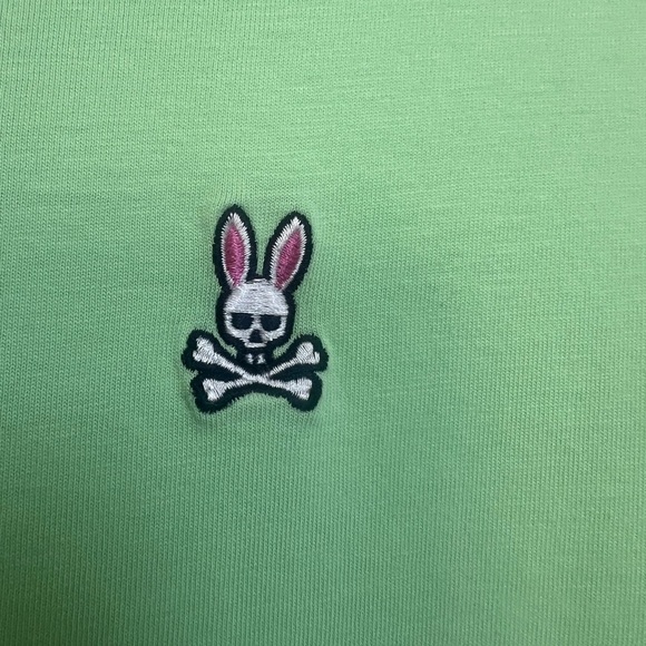 Psycho Bunny Mint Green Embroidered Logo Short Sleeve Crewneck T-Shirt - Picture 3 of 9